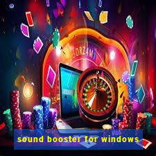 sound booster for windows